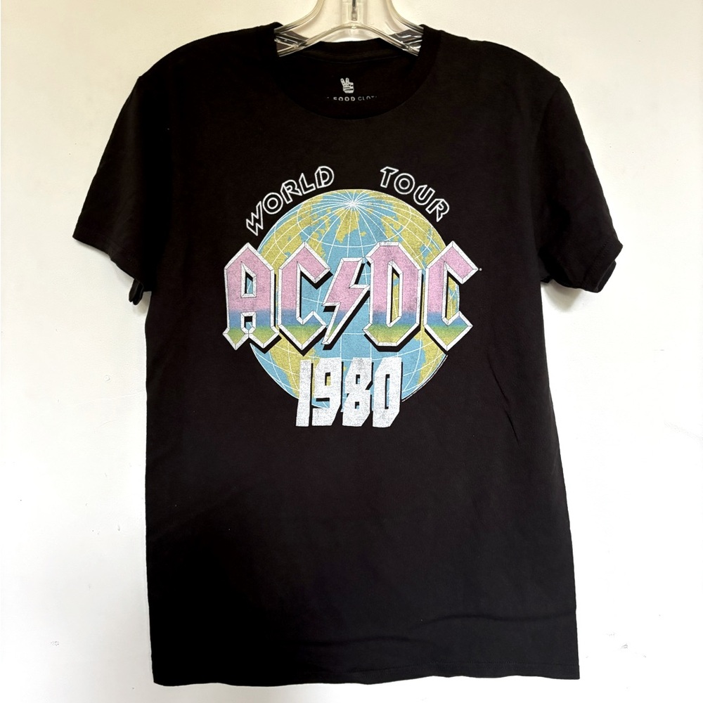 AC/DC World Tour 1989 Junk Food t shirt